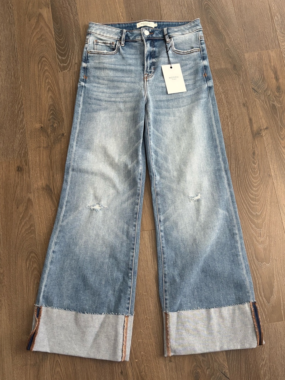 Vici Wide Leg Cuffed Women's Jeans - NWT